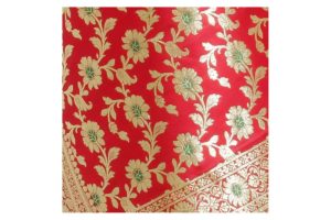banarasi-dupatta-saree-with-shawl-and-unstitched-blouse-for-women-red-greenv