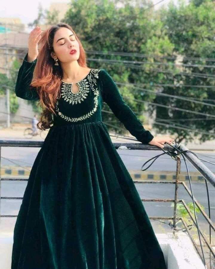 Heavy Velvet Gown - Hamro Fashion